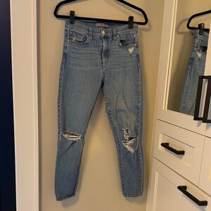 Joe's Jeans Light Blue Distressed Skinny Jeans